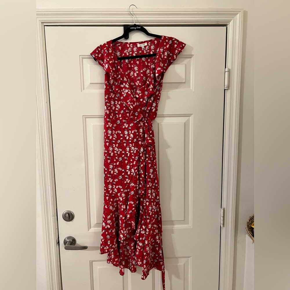 Max Studio cinched waist Dress Small